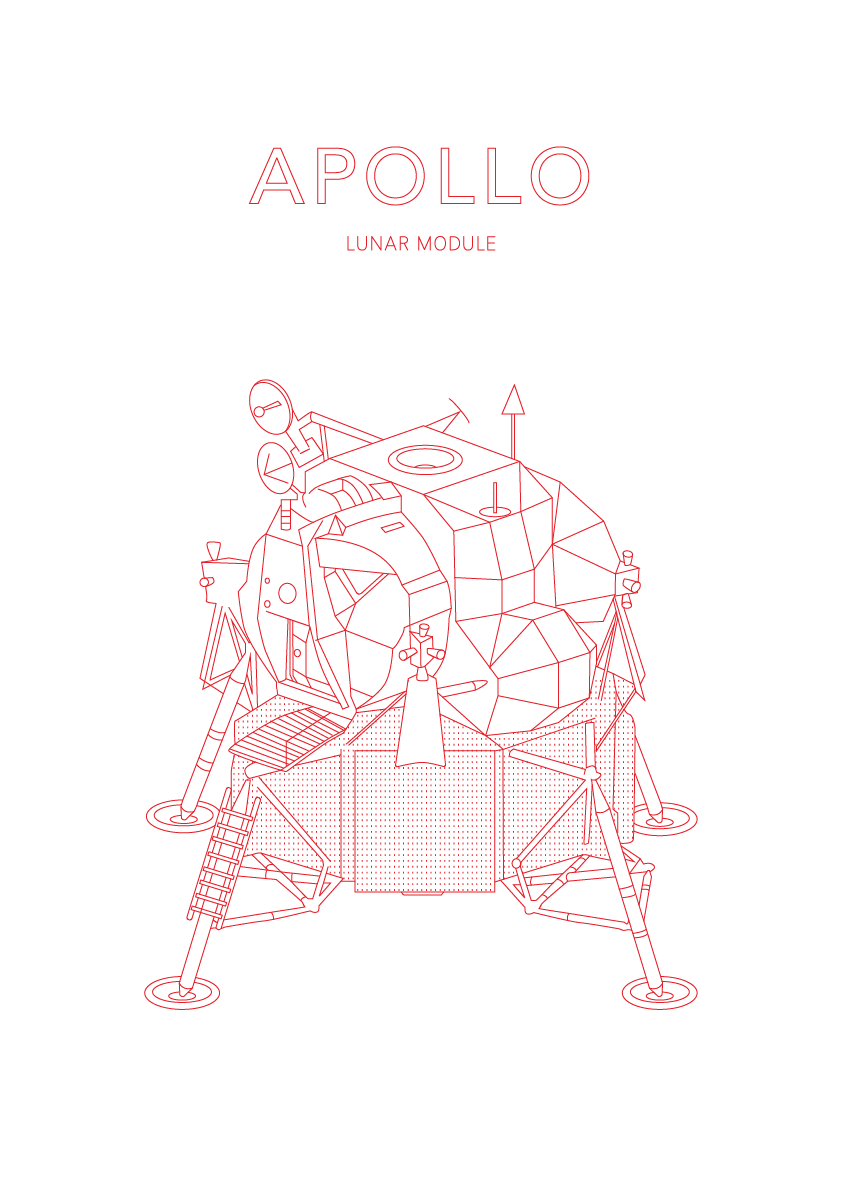 Apollo Lunar Module - Space Art