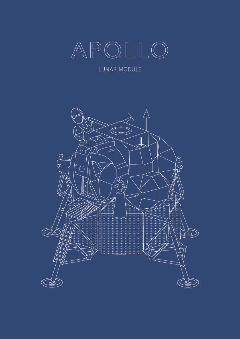 Apollo Lunar Module - Space Art