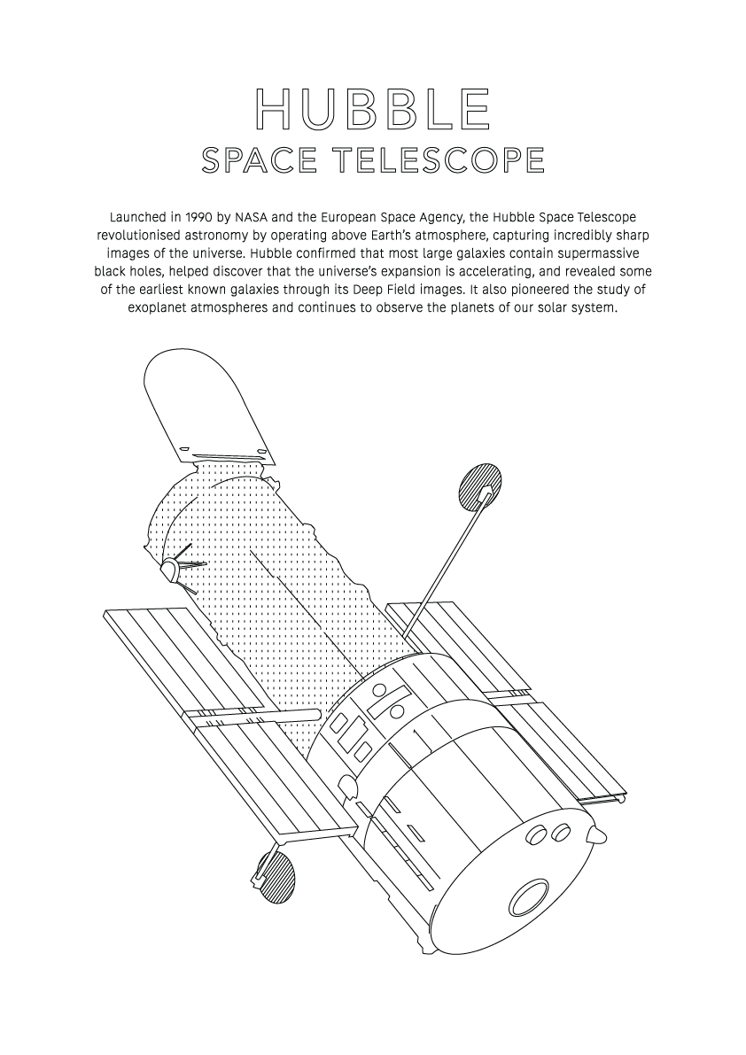 Hubble Telescope - Space Art