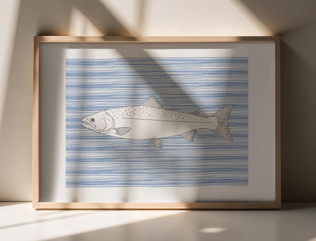 Salmon Wall Art | Sea Creatures
