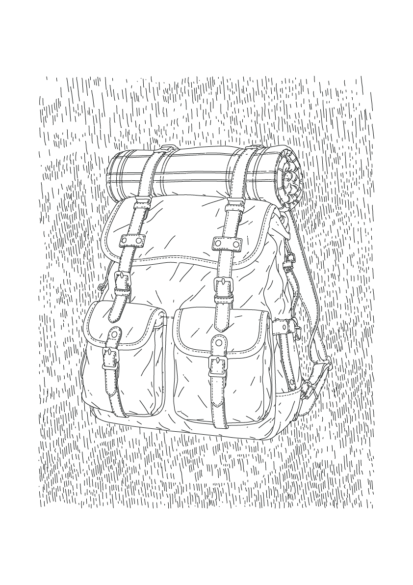 Rucksack - The Great Outdoors Art