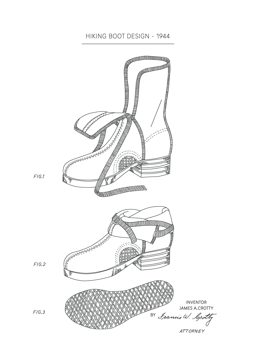 Hiking Boot Design - The Great Outdoors Art