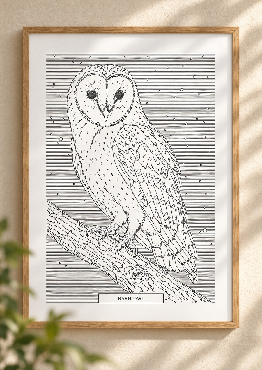 Barn Owl | British Birds Art