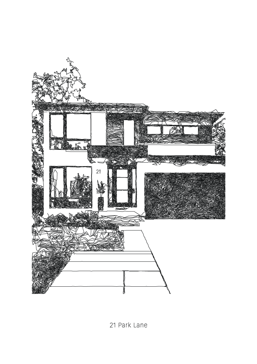 Personalised House Portrait | Bespoke Pen Plotted Artwork from Your Photo - A3