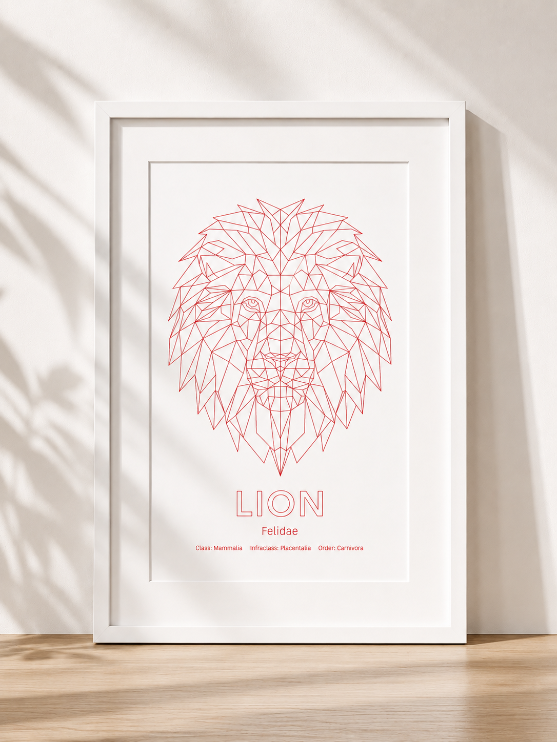 Lion Wall Art | Geometric Animals