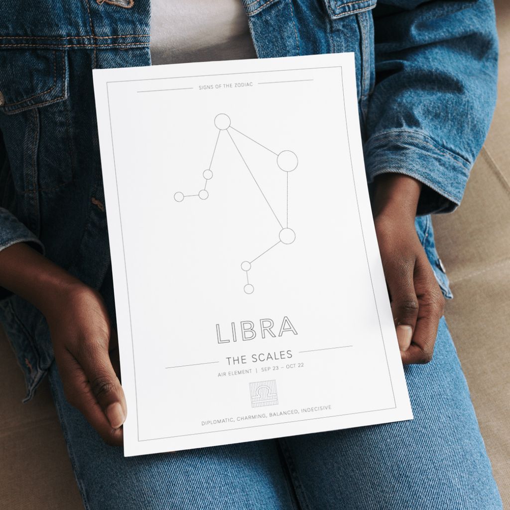 Libra Zodiac Constellation - Astrology Art