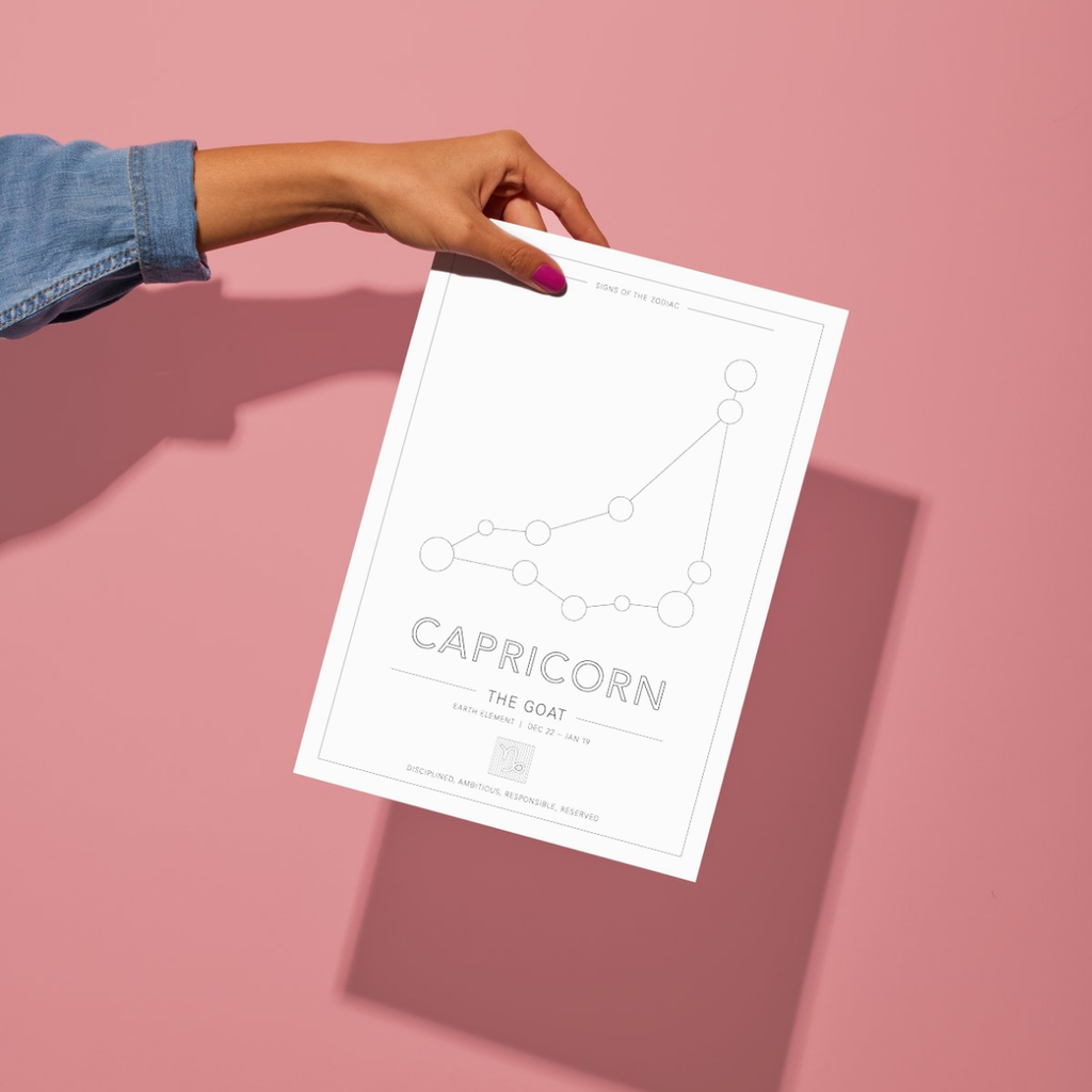 Capricorn Zodiac Constellation - Astrology Art