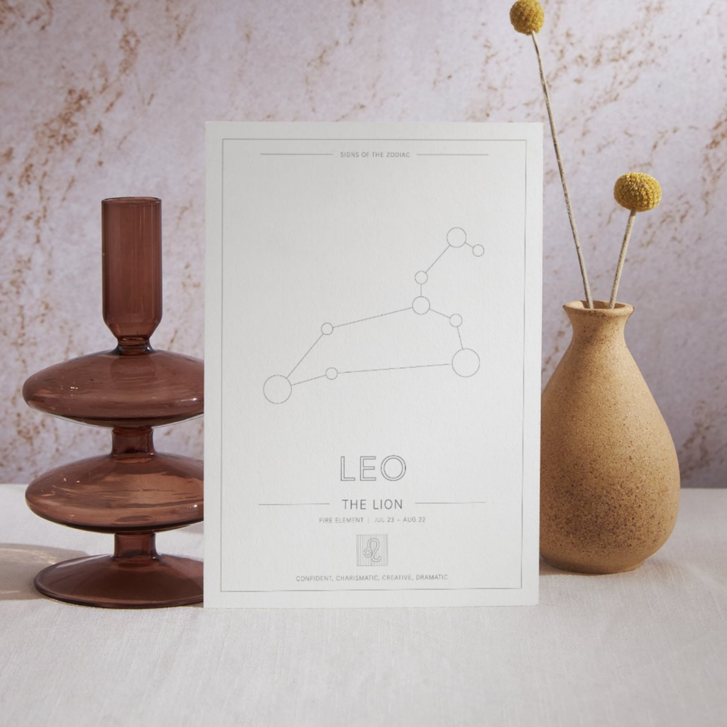 Leo Zodiac Constellation - Astrology Art